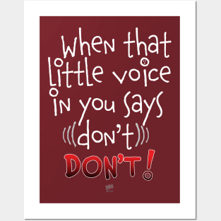 Little Voice-white Posters and Art